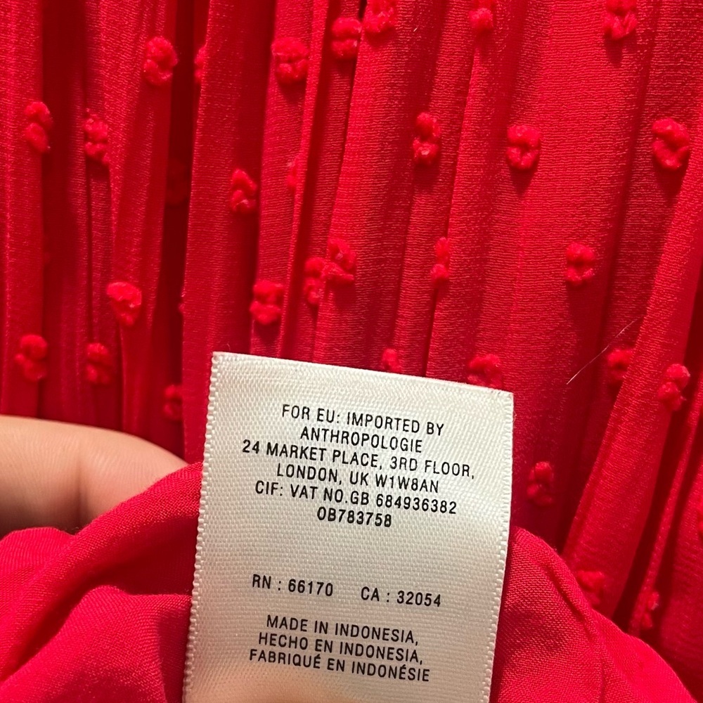 Anthropologie Meadow Rue Minetta Tiered Dress Size 14 - Picture 13 of 15